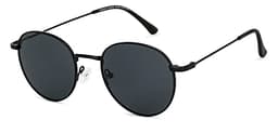 Image of VINCENT CHASE EYEWEAR By Lenskart|Polarization Sunglasses| Full Rim Round Branded Latest And Stylish Sunglasses|Polarization And 100% Uv Protected|For Men&Women|Medium|Vc S13137,Grey