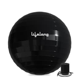 Image of Lifelong LLFAGB55BL Gym Ball for Exercise Anti Burst Exercise Ball with Foot Pump for Workout Yoga Ball for Women and Men Swiss Ball for Balance Stability Training, Birthing Ball for Pregnancy, Black