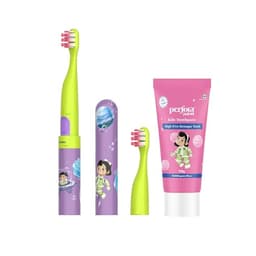 Image of Perfora Kids Electric Toothbrush & Toothpaste Combo | With 2 Brush Head & Travel Cover | Ultra Soft Bristles | Zi + Bubblegum Blast (50g)