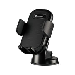 Image of Portronics Clamp M4 Car Phone Holder Stand with 360 Degree Rotation, Strong Grip, Suction Cup Mount, Single Hand Use, Shockproof Build, Mobile Stand for Car (Black)