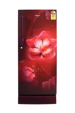 Image of Candy 190 L Direct Cool Single Door 3 Star Refrigerator with Base stand Drawer (Red Neon CSD2003DRN)