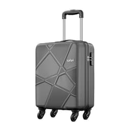 Image of Safari Polypropylene (Pp) Pentagon Hardside Small Size Cabin Luggage Suitcase 4 Spinner Wheels Trolley Bags for Travel Dark Grey Color 55Cm