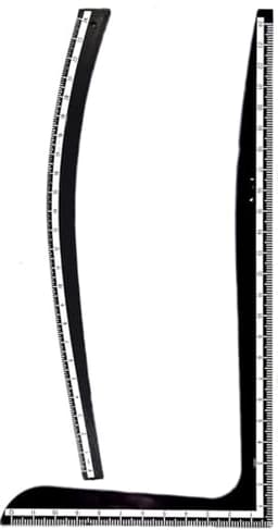 Image of Worison Fashion Designing Tailoring 1pc Hip Curve and 1pc L scale Combo 24 inch Ruler