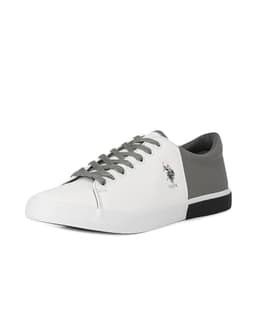 Image of US Polo Association Men's Panal Off White Sneakers - 8 UK (42 EU/9 US)