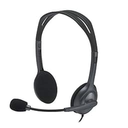 Image of Logitech H111 Wired On Ear Headphones With Mic Black