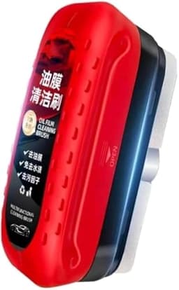Image of Automotive Oil Film Cleaning Brush, Glass Cleaning Board, Car Glass Oil Film Removal Cleaner, Powerful Windshield Cleaner & Oil Film Remover, Enhance Visual Effect of Windshield-2Pcs