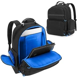 Image of PGmoon Console Backpack Compatible with Playstation 5 & PS5 Slim, Travel Carrying Case Bag with Protective Liner Fits 15.6" Laptop, Headset, Controllers and Most Gaming Accessories (Patent Design)