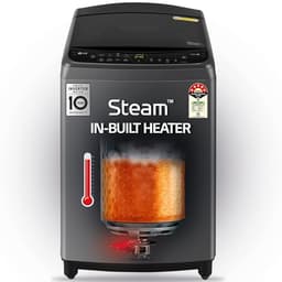Image of LG 9.0 Kg, 5 Star, AI Direct Drive Technology, Steam Wash for Allergy Removal, Fully-Automatic Top Loading Washing Machine (THD09SPM, Middle Black, More Fabric Care & Convenience, In-Built Heater)