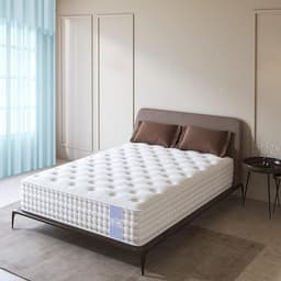 Image of LOOM & NEEDLES 75x36x8 Inches Single Size Mattress | Reactive Dual Comfort Pocket Spring Mattress | 5 Zoned 7 Layer Orthopedic Medium Firm Bed Mattresses | HD Memory Gel Foam Gadda | Spring Mattress