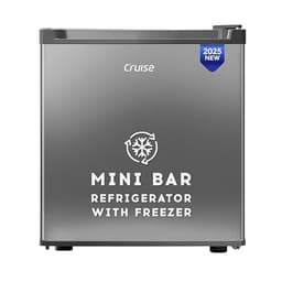 Image of Cruise 45 L 2 Star Compact Minibar Refrigerator with Freezer Compartment - Direct Cool Technology (Single Door, Graphite Grey, CRDSVK-FZ1050G)