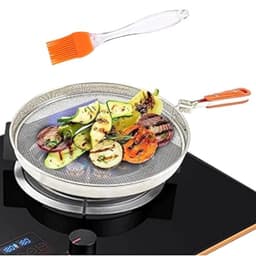Image of TASMAX® Phulka Grill for Gas Stove, Grill Tawa Jali for Kitchen, Cooking Stainless Steel Papad Jali, Mesh Brinjal Roaster, Roti Grill Basket, Pulka Pan Roaster Grill for Gas
