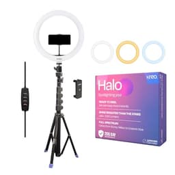 Image of Kreo Ring Light 12" for Video Shooting Professional Studio Light with Tripod Photography Halo YouTube ringlight kit for YouTube Instagram Accessories (with Tripod)