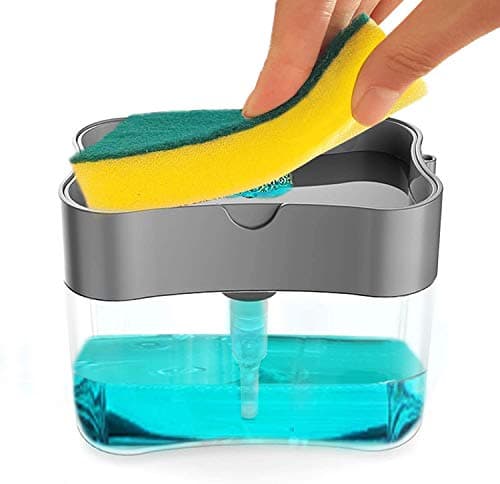 2-in-1 Soap Dispenser with Sponge Holder
