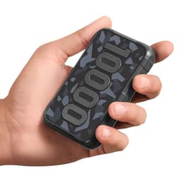Image of Ambrane 10000mAh Power Bank, Rugged & Slim, 22.5W Fast Charging, USB & Type-C Output, PD & QC, Compatible with iPhone, Samsung, Oneplus & All Android (Force 10K, Black) -USB Type C