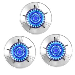 Image of BRITSPEAR Gas Stove Saver Burner Cover Gas Stand Jali Windproof Energy Saving Stand For Gas Stove Kitchen Chula Support Stand, Burner Holder_Silver (3, Silver)
