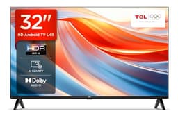 Image of TCL 79.97 cm (32 inches) Metallic Bezel-Less HD Ready Smart Android LED TV 32L4B (Black)