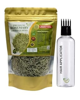 Image of Rosemary Dried Leaves 50 Gram + FREE Hair Applicator, Premium Rosemary for Hair growth, Dry Herb Seasoning,Herbal Tea, Salads, Soups, Cooking, 100% Natural,No Artificial Color,No Preservatives