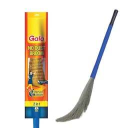 Image of Gala No Dust Broom with Extendable Long Handle broom stick for home floor cleaning and ceiling cleaning, Jhadu for home cleaning and ceiling cleaning, Made of washable Fibers