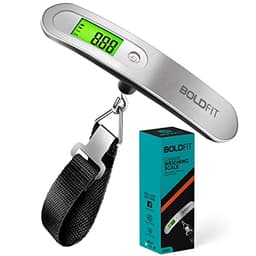 Image of Boldfit Weight Machine For Luggage Weighing Scale For Luggage Capable Upto 50 Kg Weight Luggage Weight Machine Weighing Machine For Luggage With LCD Display Luggage Weighing Scale, Grey