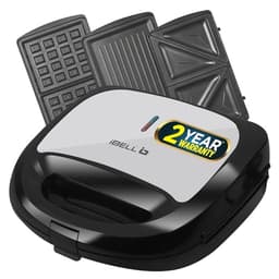 Image of iBELL SM1301 3-in-1 Sandwich Maker, Big Size, 750 Watt, with Detachable Plates for Toast/Waffle/Grill (24 x 24 x 10 cm)