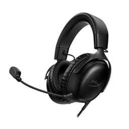 Image of HyperX Cloud III – Wired Gaming Headset, PC, PS5, Xbox Series X|S, Angled 53mm Drivers, DTS, Memory Foam, Durable Frame, Ultra-Clear 10mm Mic, USB-C, USB-A, 3.5mm – Black (727A8AA)