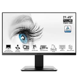 Image of MSI PRO MP223 21.45 Inch Full HD Office LCD Monitor - 1920 X 1080, 100 Hz, Eye-Friendly Screen, VESA Mountable, Display Kit Support, Tilt-Adjustable - HDMI 1.4b, D-Sub (VGA)