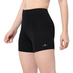 Image of Bodyband Cycling Shorts for Women Shorts - High Waist Under Skirt Shorts for Women & Girls Stretchable Skin Fit Under Dress Shorts - Biker Bicycle Shorts - Black - Medium
