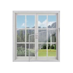 Image of Woodluck Mosquito net for Window Size: 120 cm x 170cm Color: White Window Net for Home Pre Stitched Window Mosquito Net Mesh Self Adhesive Hook & Loop DIY Mesh for Window Durable Net for Windows
