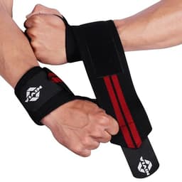 Image of Nivia Weight Lifting Wrist Support with Thumb Loop Strap for Gym,Workout & Strength Training Exercise/Made of Velcro and Elastic Band for Men & Women - (Beginners)