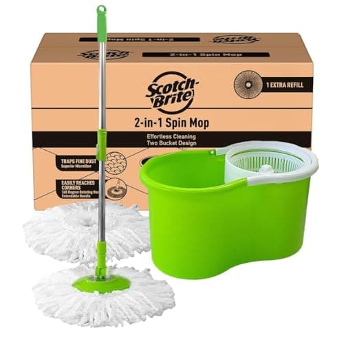 Scotch-Brite Spin Mop & Refills (4pc) - Home & Kitchen - Review & Buying Guide