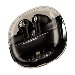 Image of boAt New Launch Nirvana Crystl, Transparent Case,Spatial Audio, ANC(~32dB), 100Hrs Battery,4Mics ENx, Dual Pair,App Support, Bluetooth Earbuds, TWS Ear Buds Wireless Earphones with mic (Quantum Black)