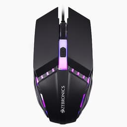 Image of ZEBRONICS PHERO Wired Gaming Mouse with up to 1600 DPI, Rainbow LED Lights, DPI Switch, High Precision, Plug & Play, 4 Buttons