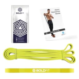 Image of Boldfit Natural Rubber Heavy Resistance Band For Workout Set Exercise&Stretching Pull Up Bands For Home Exercise For Gym Men&Women Resistance Bands Loop Bands Toning Bands Resistance,Yellow (3-7 Kg)