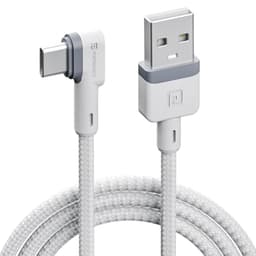Image of Portronics Konnect L POR-1403 Fast Charging 3A Type-C Cable 1.2 Meter with Charge & Sync Function for All Type-C Devices (White)