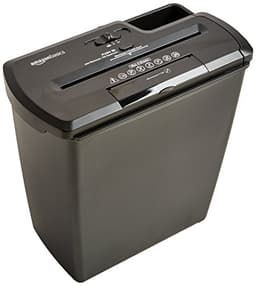 Image of amazon basics 8-Sheet Strip Cut Paper With CD and Credit Card Shredder With 12 Liter Waste Basket Capacity