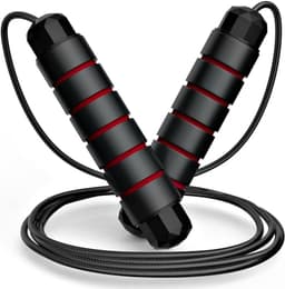 Image of Redify Skipping Rope Men and women and Children Exercise Rope for Exercise Workout & Weight LossTangle Free Jumping Rope for Kids Polyvinyl Chloride rope