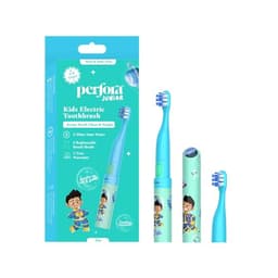 Image of Perfora Electric Toothbrush For Kids | AAA Battery Powered, 90 Day Battery Life | 2 Brushing mode | With 2 Brush Head & Travel Cover | 1 Year Warranty | Age 3-8 | Electric Brush For Kids Oral Care- Zi