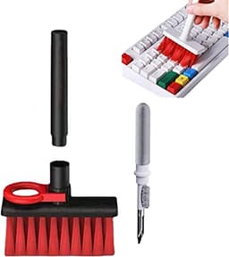 Image of STRIFF 5-in-1 Multi-Function Laptop Cleaning Brush/Keyboard Cleaning kit/Gadget Cleaning kit Gap Duster Key-Cap Puller for Laptop, Keyboard and Earphones