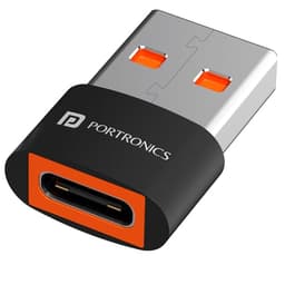 Image of Portronics Bridge X USB 3.0 Type C Female to USB Male OTG Adapter, 5Gbps High Speed Data Transfer, Fast Charging, Compatible with Laptops, Tablets, Smartphone, Chargers and More Devices(Black)