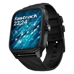 Image of Fastrack New Astor FS1 PRO Smart Watch, Large Super AMOLED Display (1.97") AOD, AI Voice Assistance, Functional Crown, SingleSync BT Calling, 100+ Sports Modes & Smartwatch Faces, IP68 (Black)
