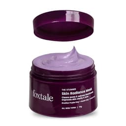 Image of Foxtale De-Tan Face Mask for Glowing Skin| Clay Mask with Lactic Acid for Tan Removal, Reduction in Blackheads, Instant Brightening| New-Age Ubtan Face Pack for All Skin Types | Men & Women- 75g