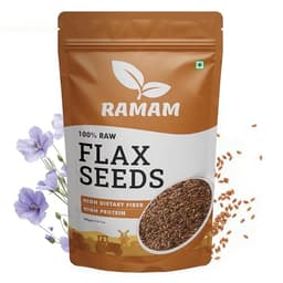 Image of New Ramam Flax Seeds 400gm | Natural Raw Flax seeds for Eating | High Dietary Fiber | Rich in Magnesium |Helps in Manage Blood sugar levels & Heart Health | Helps in Hair Growth| Alsi Seeds- 400gm…