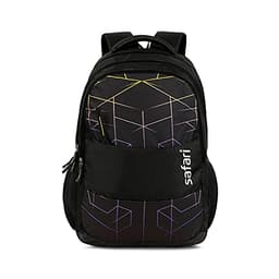 Image of Safari Hitech Large Size 35 Ltrs Water Resistant Standard 4 Compartment Backpack - Black