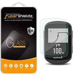 Image of (2 Pack) Supershieldz for Garmin Edge 130 Tempered Glass Screen Protector, Anti Scratch, Bubble Free