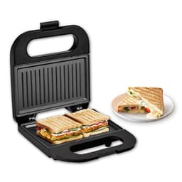 Image of Milton Royal Express 800W Griller Sandwich Maker & Toaster | Auto Cut Off | Non-Stick Fixed Grill Plates | Easy Clean | Power Indicators | 1 year Manufacturer Warranty - Black