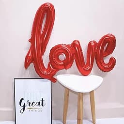 Image of AMFIN® Love Balloon for Valentine's Day/Anniversary/Marriage Party Decoration - Red