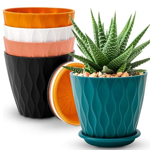 5 Pack Flower Pots for Home Garden - Home & Kitchen - Review & Buying Guide
