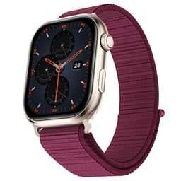 Image of Fire-Boltt Brillia Pro Smart Watch with 51.3mm (2.02 inch) AMOLED Display, Bluetooth Calling, SpO2, Heart Rate Monitoring, 120+ Sports Modes, IP67 Waterproof, Long Battery Life, Nylon Strap (Wine)