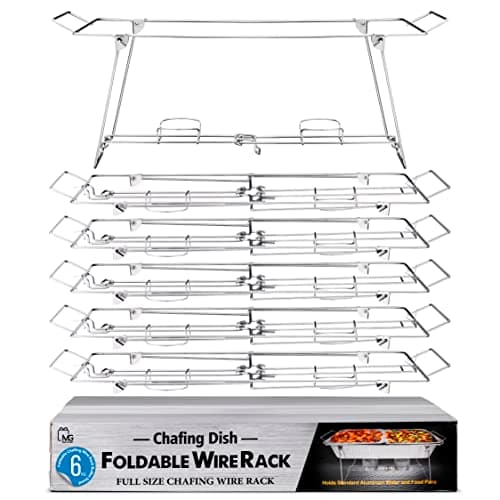 Foldable Buffet Chafing Racks (6-Pack)