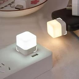 Image of Revwd - Mini USB LED Light, Flexible USB Ambient Light, Mini LED Light, Portable Car Bulb for Bedroom, Bathroom & Kitchen Use | Plug in Night Light Bulb (Warm White)